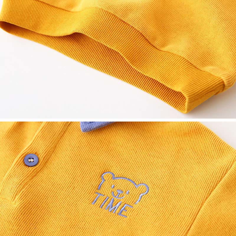 Toddler Boy Embroidered Polo Sweatshirt