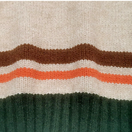 Toddler Girl Striped Knitted Sweet Sweater
