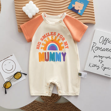 BIG SMILES FOR MUMMY Baby Rainbow Sunshine Romper