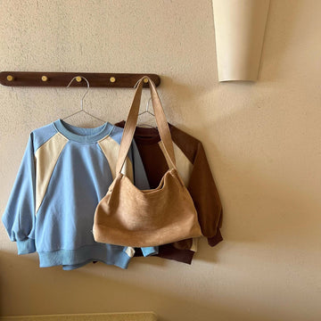 Toddler Color Block Loose Sweatshirt