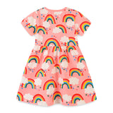 Toddler Rainbow Heart Loose Dress
