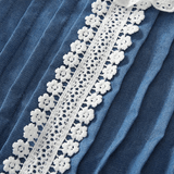 Baby Toddler Lace Collar Denim Dress