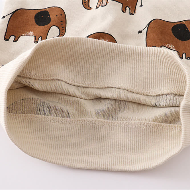 Toddler Cartoon Elephant Casual Sweatshirt