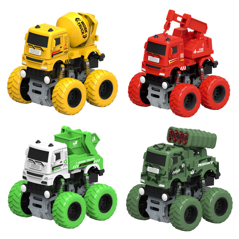 Friction Powered Engineer Military Fire Truck Toys
