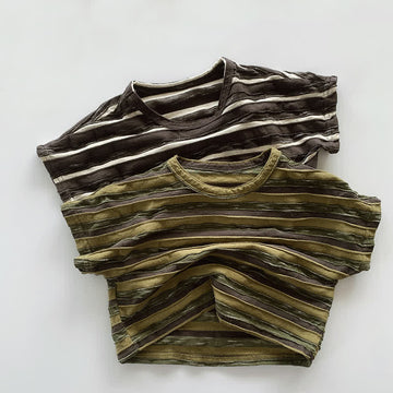 Toddler Boy Retro Striped Tee