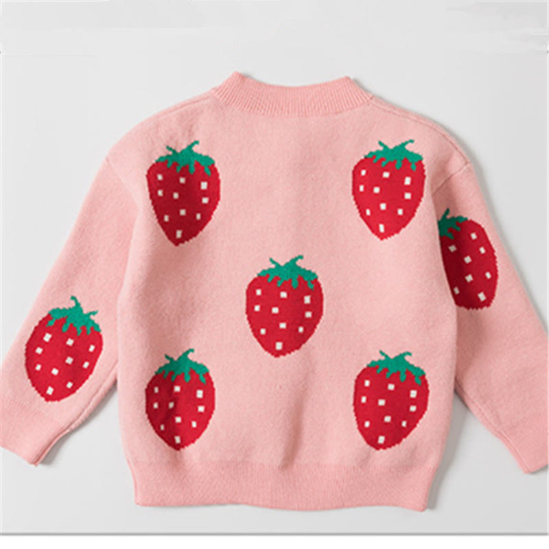 Toddler Girl Strawberry Sweet Cardigan