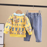 Toddler Slogan Bear 2 Pieces Set