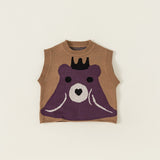 Toddler Girl Bear Sweet Vest Shirt Skirts