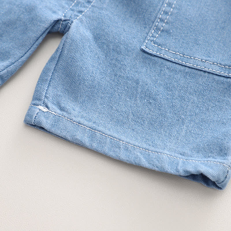 DINO Baby Toddler Tee and Denim Shorts Set