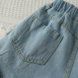 Toddler Girl Dot Camisole and Denim Shorts Set