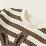 Toddler Striped Rabbit Sweatshirt