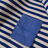 Toddler Loose Striped Pocket Batwing Sleeves Sweatshirt