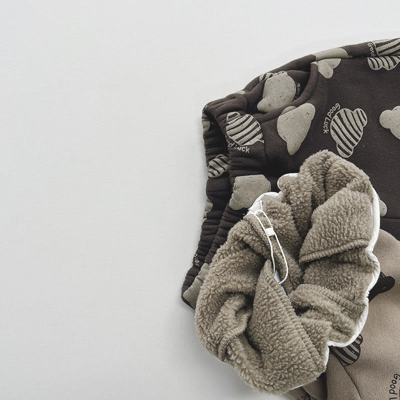 Toddler Bear Fleece Lined Pants