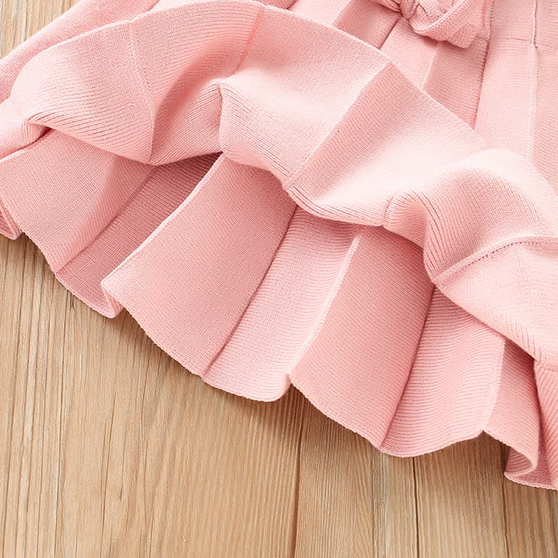 Toddler Girl Heart Sweater and Skirts Set