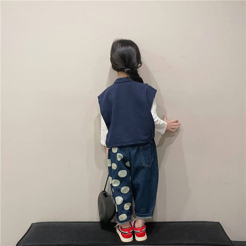 Toddler Dots Denim Pants