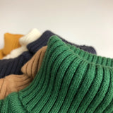 Toddler Boy Solid Color Turtleneck Sweater
