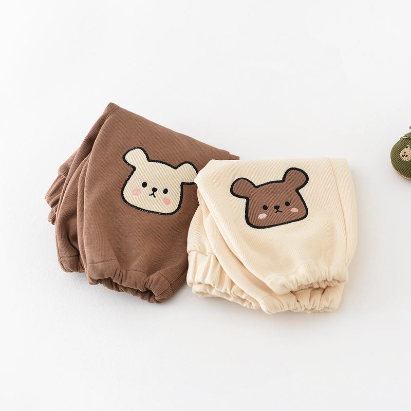 Baby Embroidered Bear Jogger Casual Pants