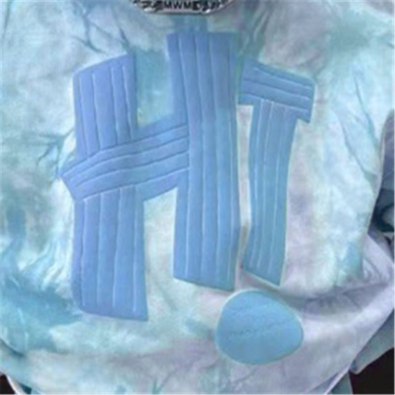 HI Toddler Slogan Tie-dye Blue 2 Pieces Set