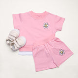 Baby Sport Flower T-Shirt and Shorts Set