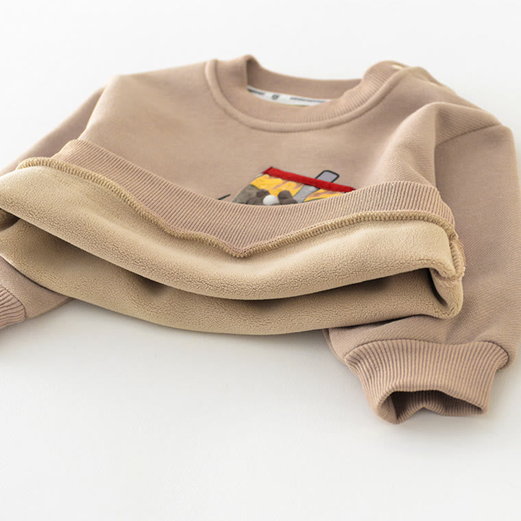 MILK TEO Baby Brown Lovely Sweatshirt