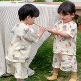 Toddler Dog Cherry Rabbit Pajamas Set