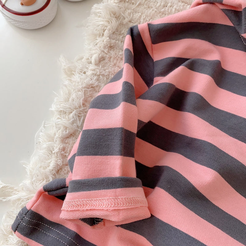 Toddler Girl Striped Hoodie