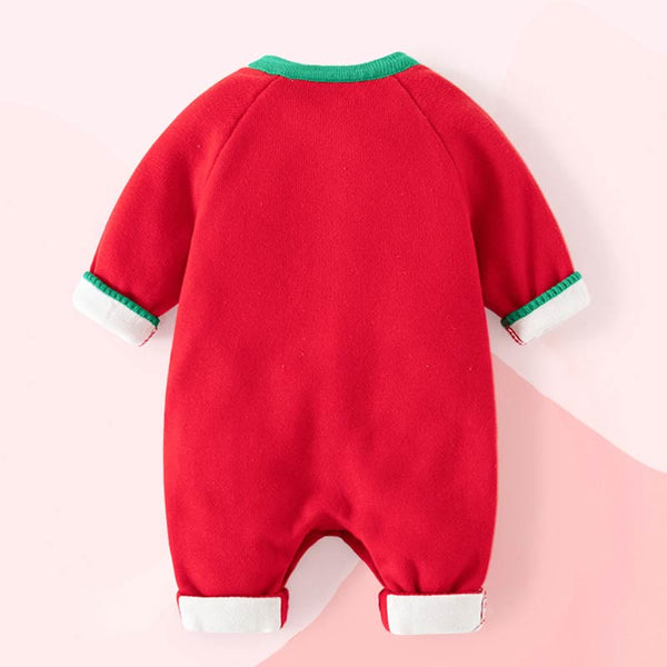 HAPPY Baby Gingerbread Knitted Romper