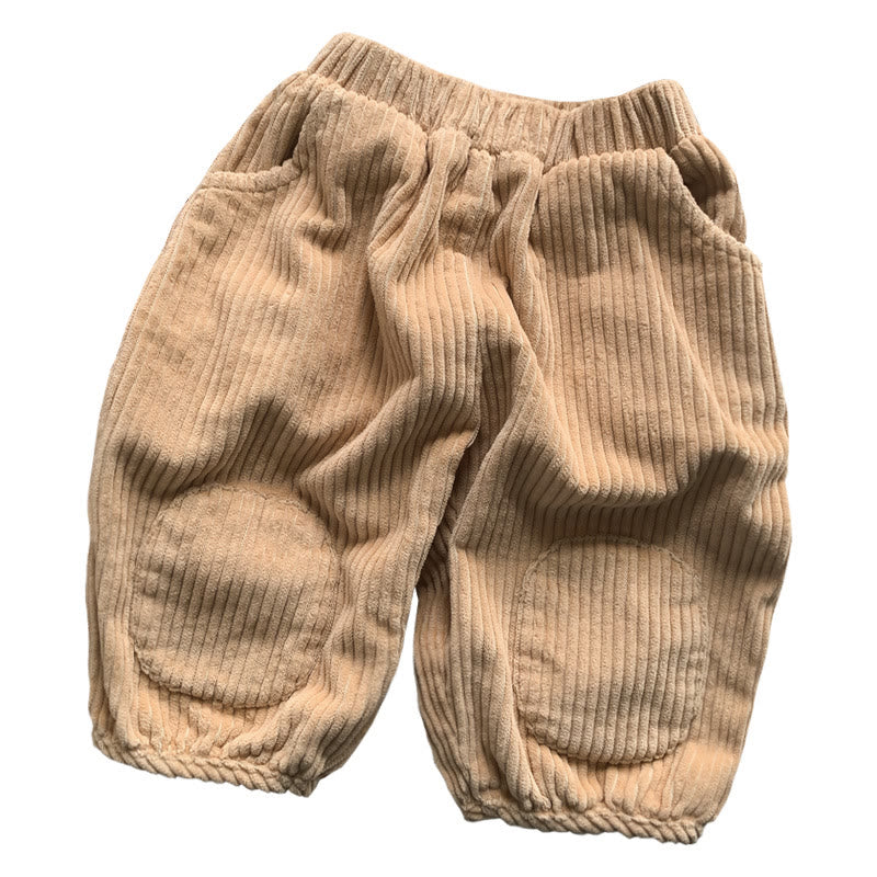 Toddler Boy Corduroy Patch Pants