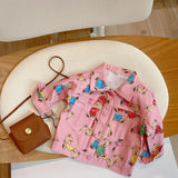 Toddler Girl Pink Bear Jacket