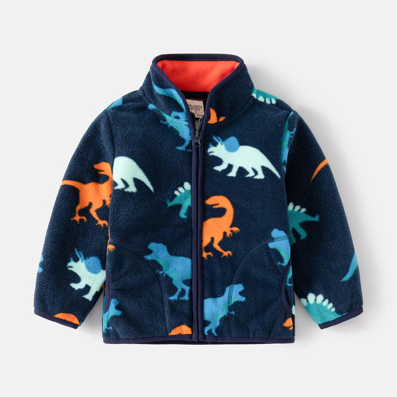 Toddler Animal Dinosaur Fleece Zipper Coat