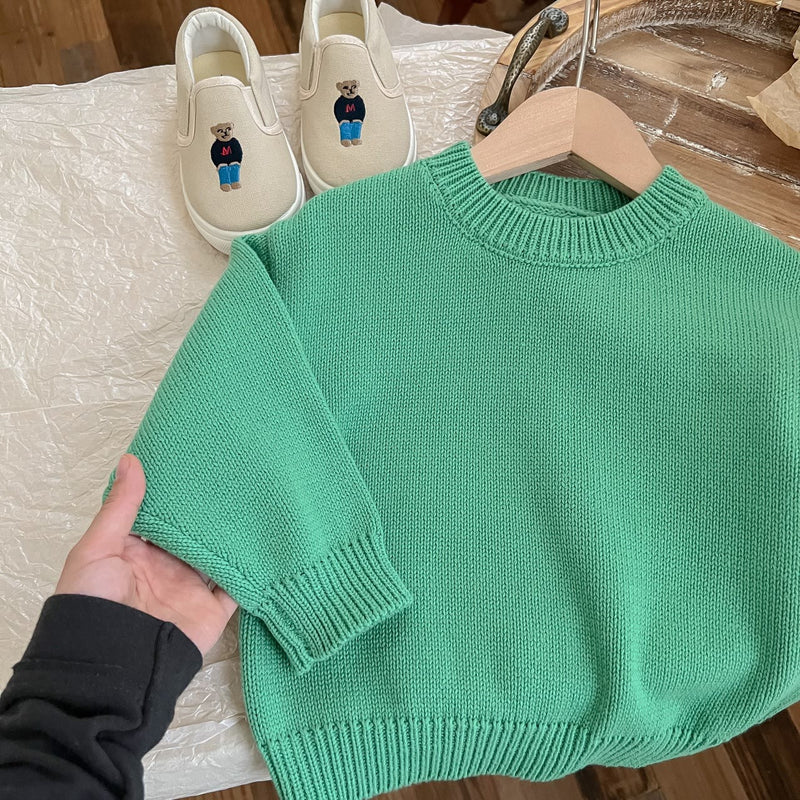 Toddler Solid Color Sweater