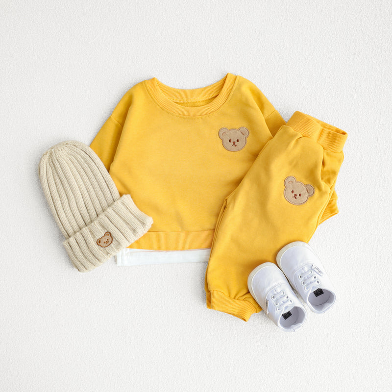 Baby Toddler Cute Bear Sweatshirt & Pants Set
