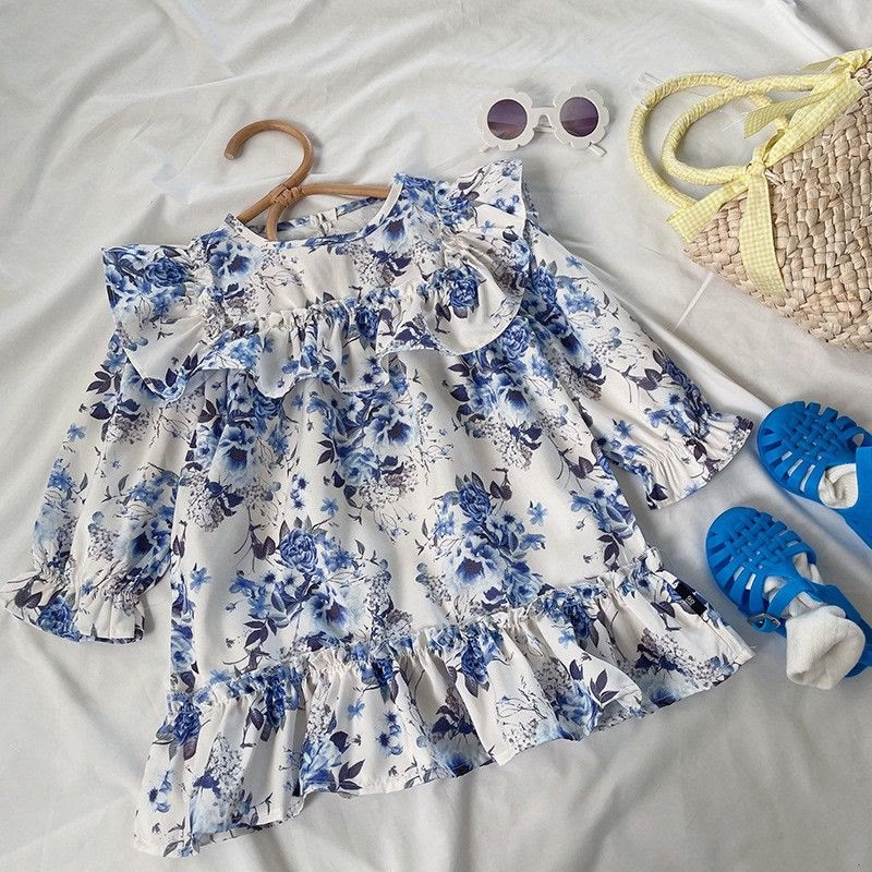 Toddler Girl Vintage Lace Floral Dress