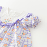Baby Toddler Plaid Flower Dress