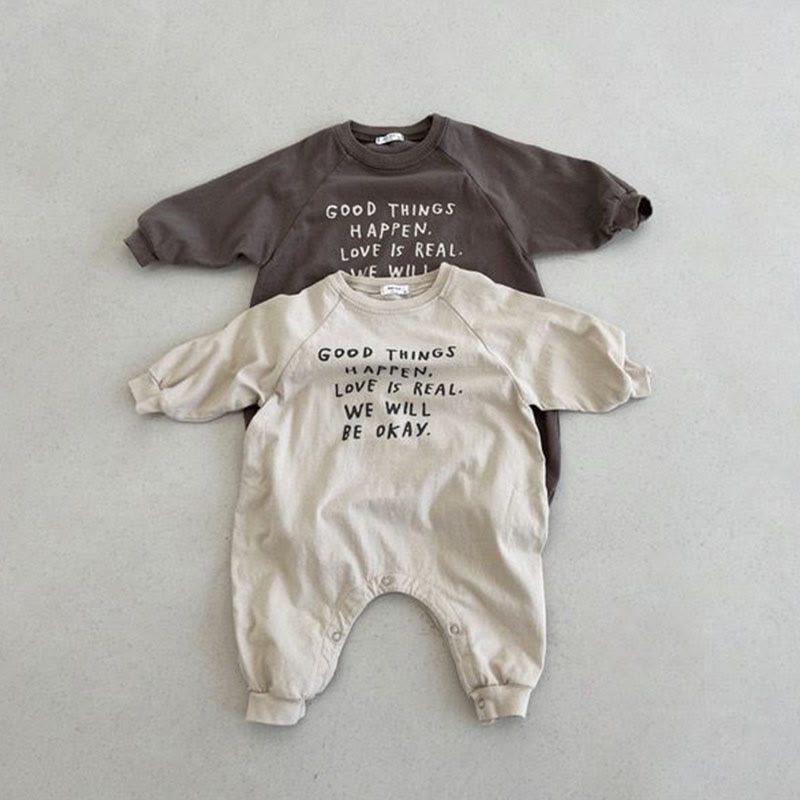 Baby Boy Slogan Romper