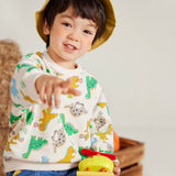 Baby Toddler Boy Dinosaur Colorful Slogan Sweatshirt