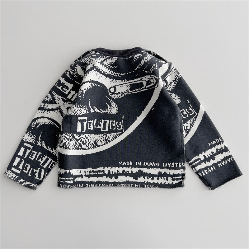 Toddler Boy Slogan Graffiti T-shirt