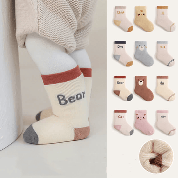 3 Pairs Baby Toddler Animal Warm Socks