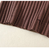 Toddler Ribbed Solid Color Ripped Sweatshirt