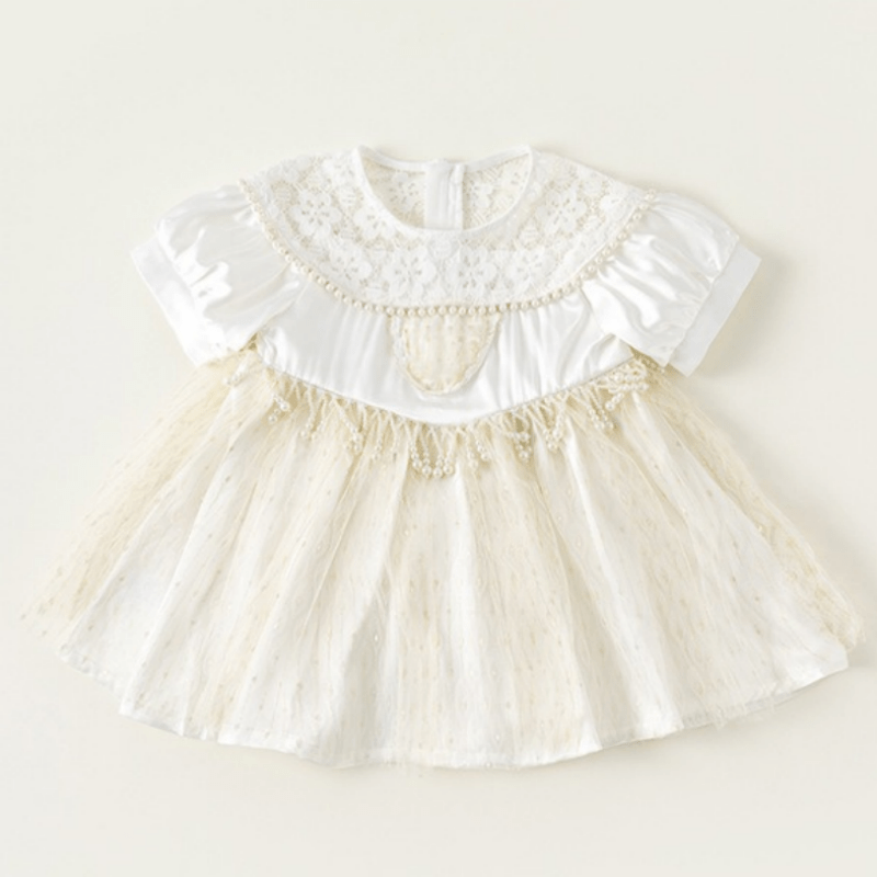 Toddler Girl Pearl Tulle Dress