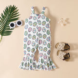 Toddler Girls Easter Flared Jumpsuit