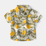 Toddler Boy Tropical Polo Collar T-shirt