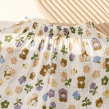Toddler Girl Bear Flower Heart Pants