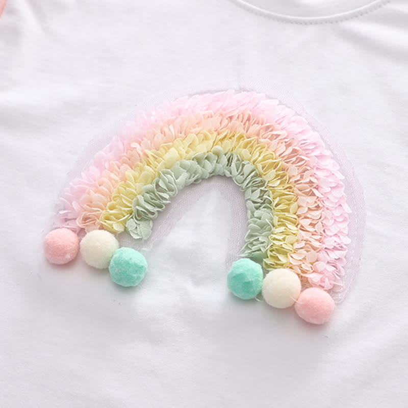 Baby Toddler Rainbow Tee and Shorts Set