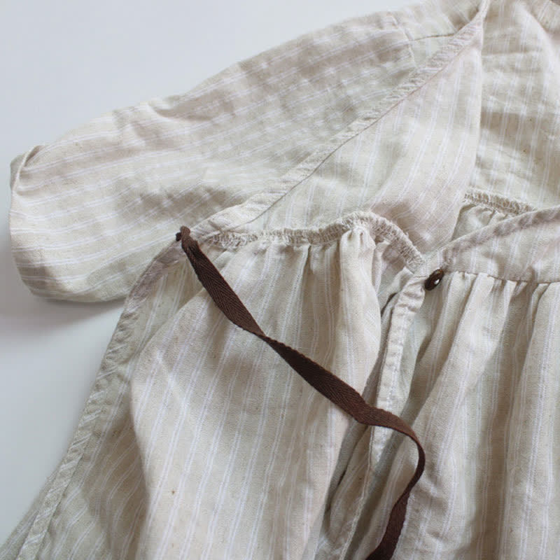 Toddler Girl Striped Kimono Dress