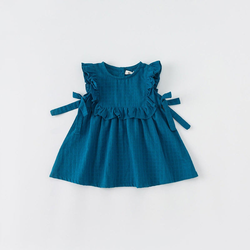 Baby Toddler Ruffled Trim Loose Dress