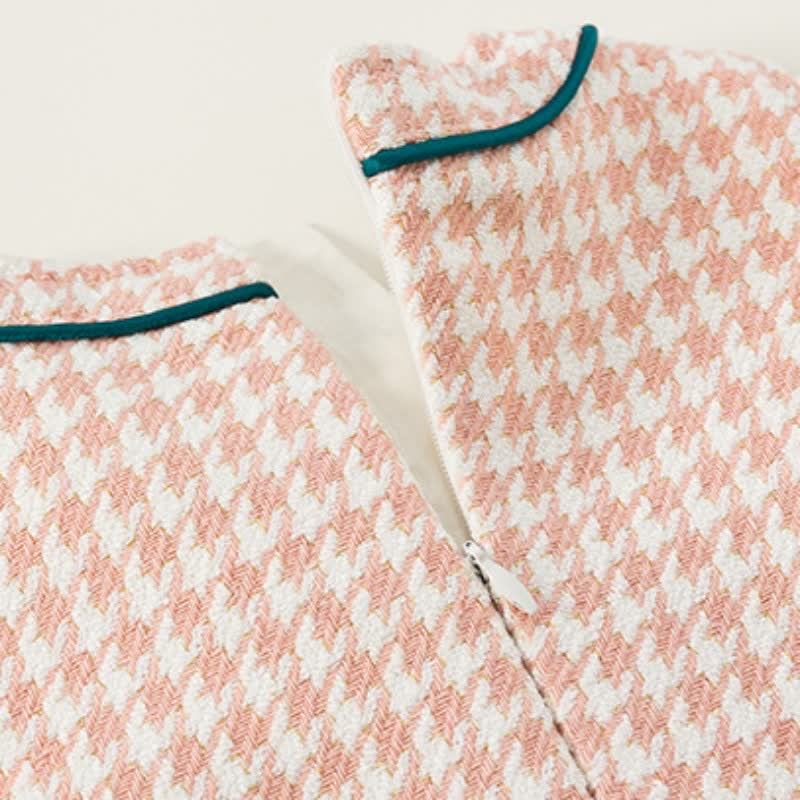 Toddler Girl Plaid Bowknot Sleeveless Dress