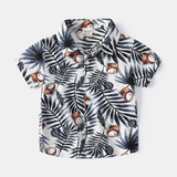 Toddler Boy Tropical Polo Collar T-shirt