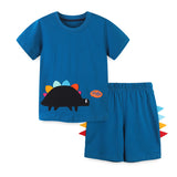 HELLO Toddler Boy Dinosaur Tee and Shorts Set