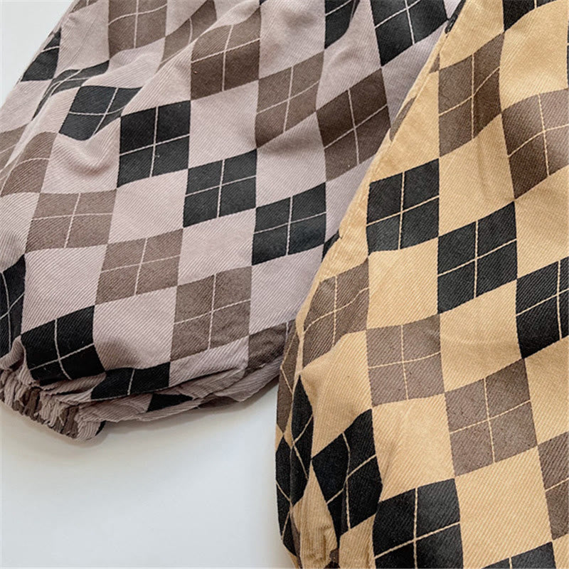 Toddler Retro Style Plaid Pants